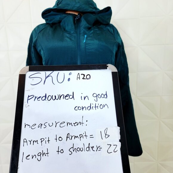 Lululemon Women's Dark Teal Lightweight Insulated Full-Zip Hiking Jacket Size 6 - Picture 9 of 9